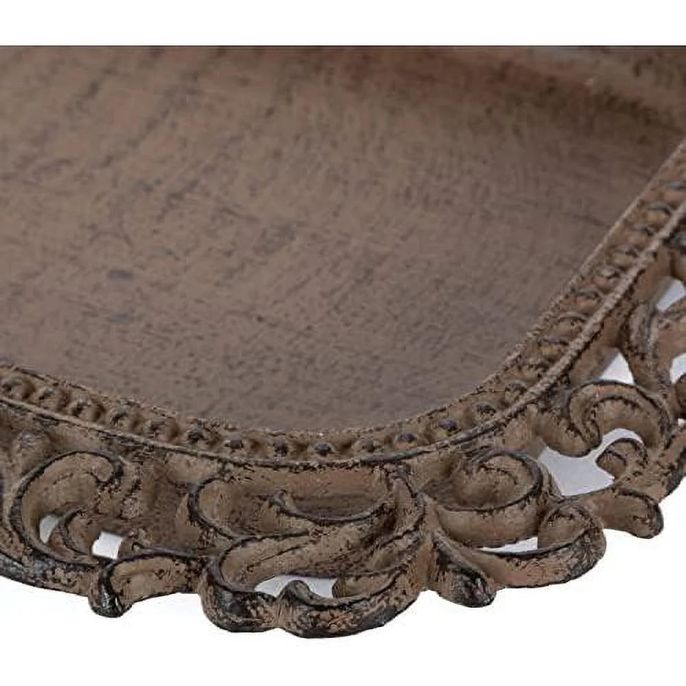 Cream Ceramic Butter Dish With Metal Work D27498