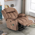 Gray Fabric Power Lift Recliner Chair with Massage and Heat H8918