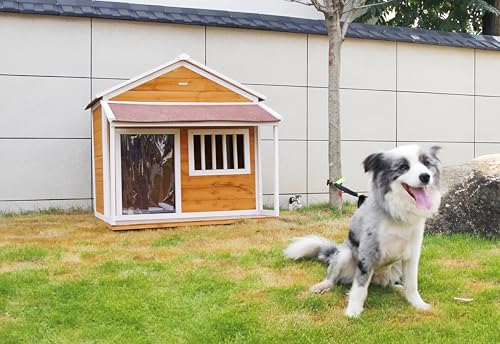Brown Weatherproof Wooden Dog House R6434