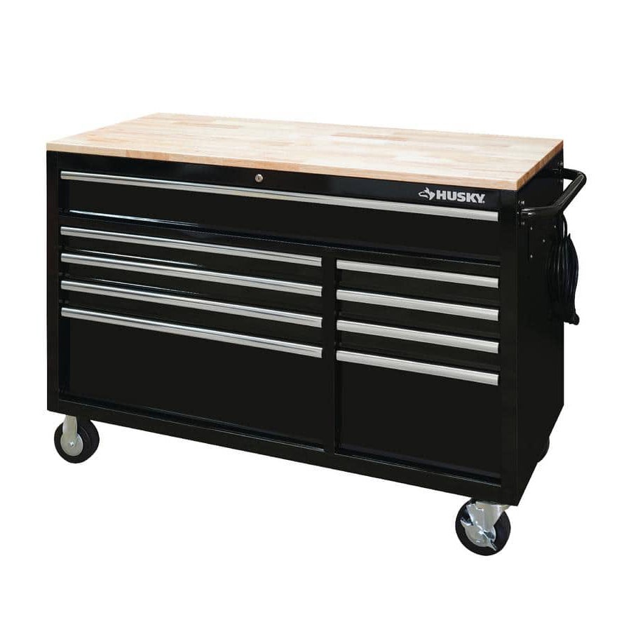 52 in. W x 25 in. D 9-Drawer Mobile Workbench Tool Chest Y49586