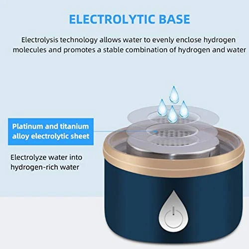 Blue Portable Hydrogen Water Bottle 380ml A90969