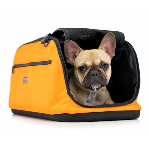 Dark Chocolate Airline Approved Pet Carrier and Car Seat for Cats and Dogs up to 18 lbs J425