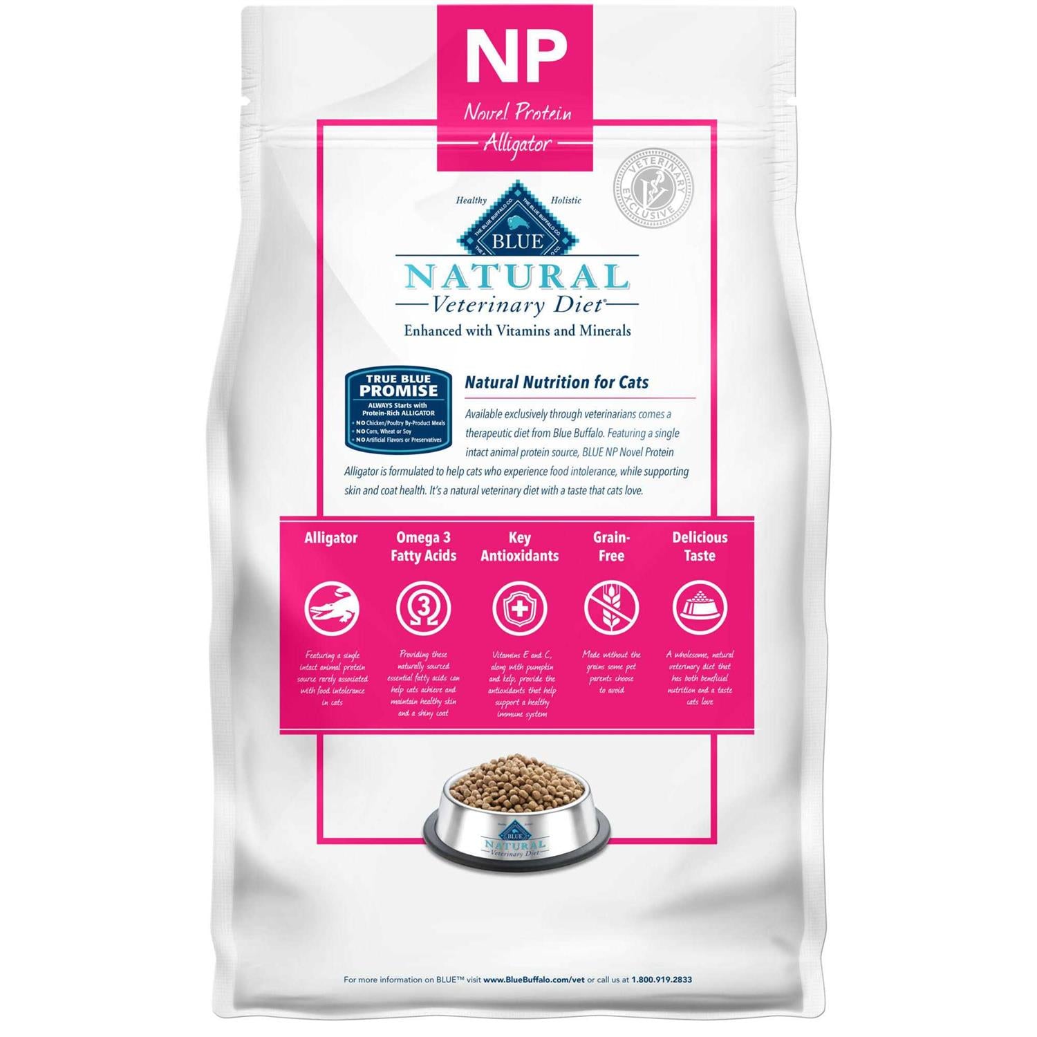 Natural Veterinary Diet NP Novel Protein-Alligator Dry Cat Food V9310