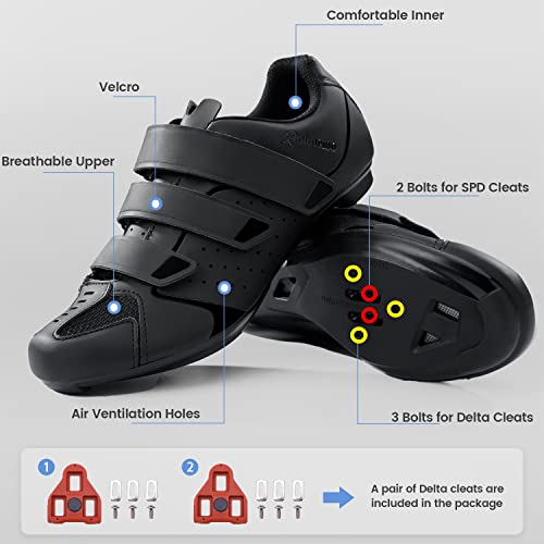 Mens Cycling Shoes with Look Delta Cleat P6287