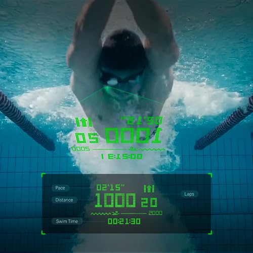 AR Smart Swim Goggles Anti-Fog Swimming Goggles Fitness Tracker H404
