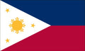 Philippines Flag, Nylon, 3' x 5', Canvas Header, Brass Grommets X64946
