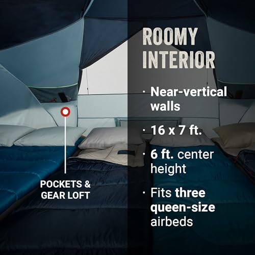 Large Family Tent with Rainfly & Carry Bag E276836