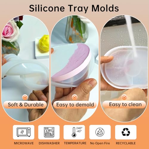 3 Pcs Silicone Rectangle Resin Molds I17871