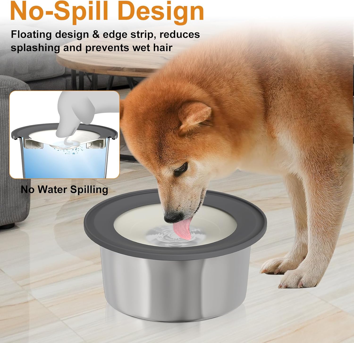 2L Stainless Steel Water Bowl T5662