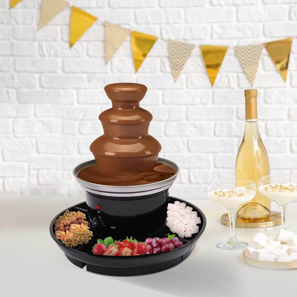 3 Tiers Stainless Steel Chocolate Fondue Fountain G149