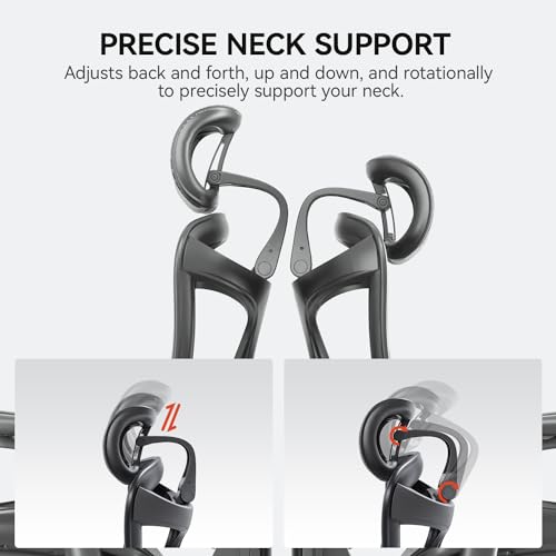 Ergonomic Office Chair with 3D Armrests, Adjustable Backrest, Grey E404218
