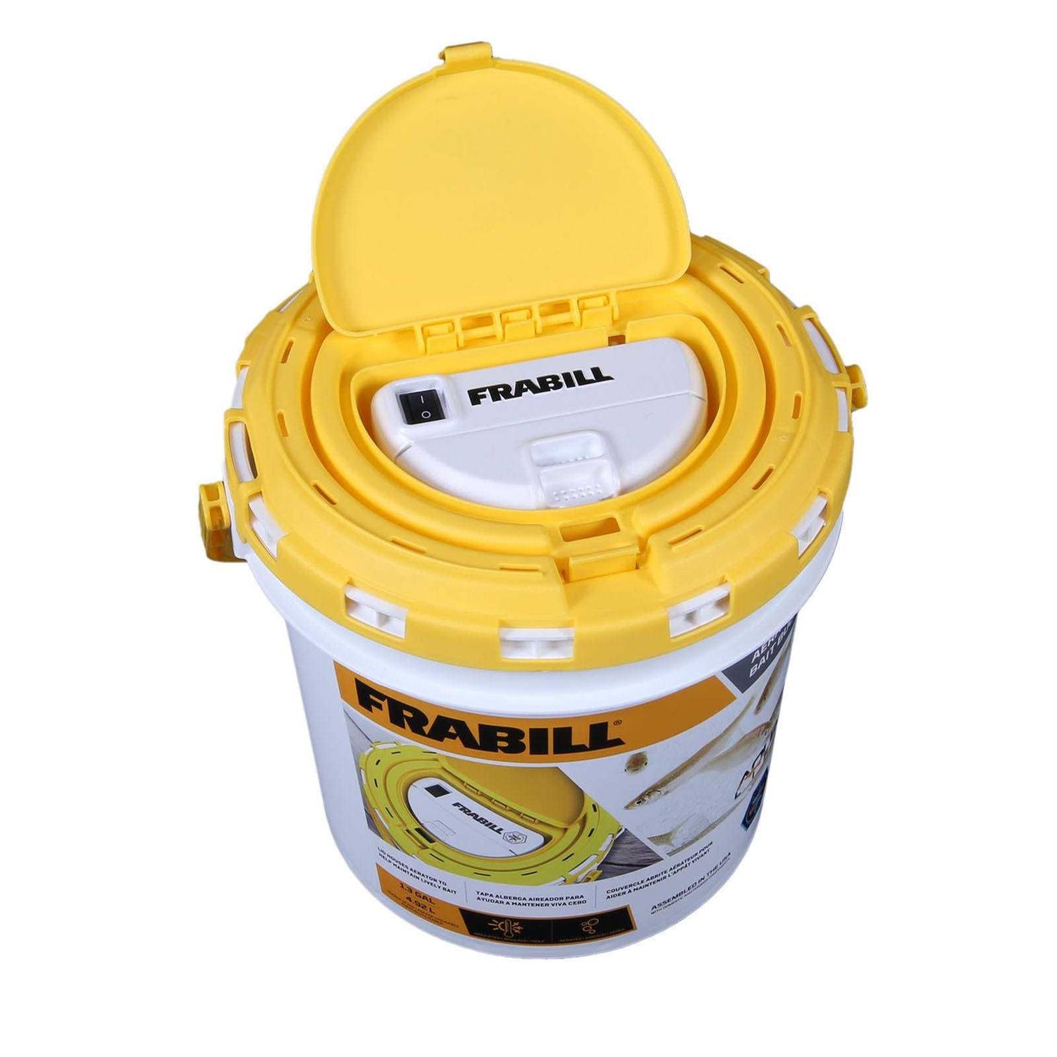 Dual Fish Bait Bucket with Aerator Built-In S403327