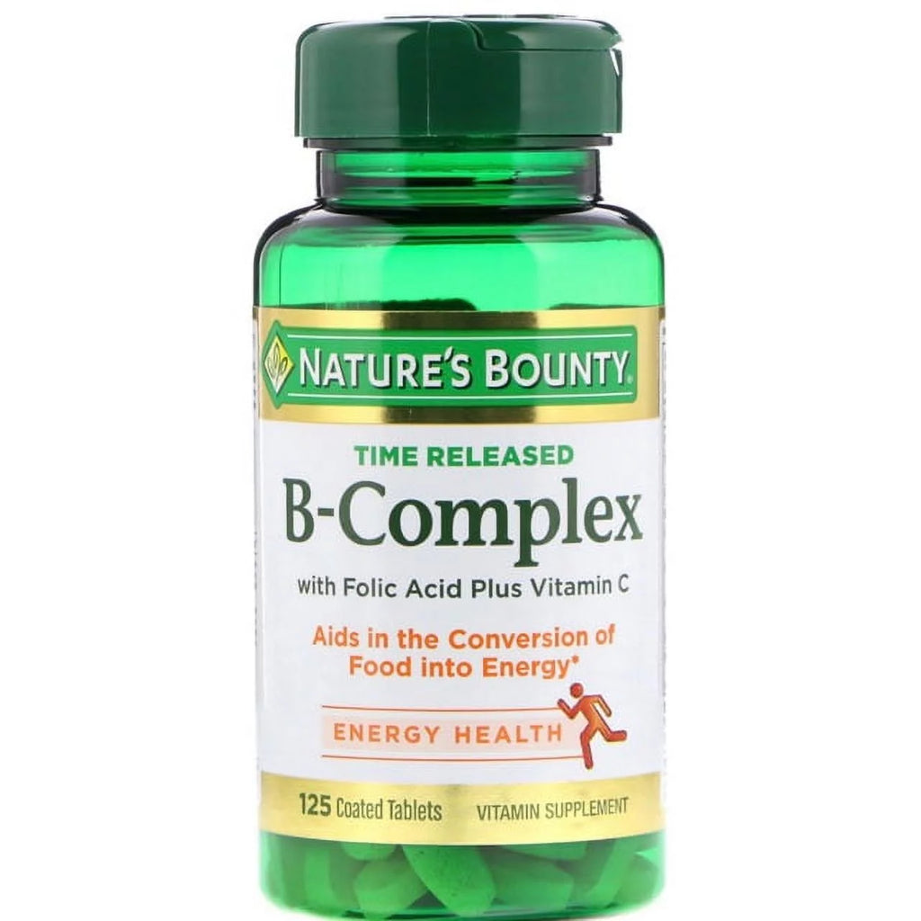 B-Complex With Folic Acid Plus Vitamin C Tablets 125 ea (Pack of 2) R83882