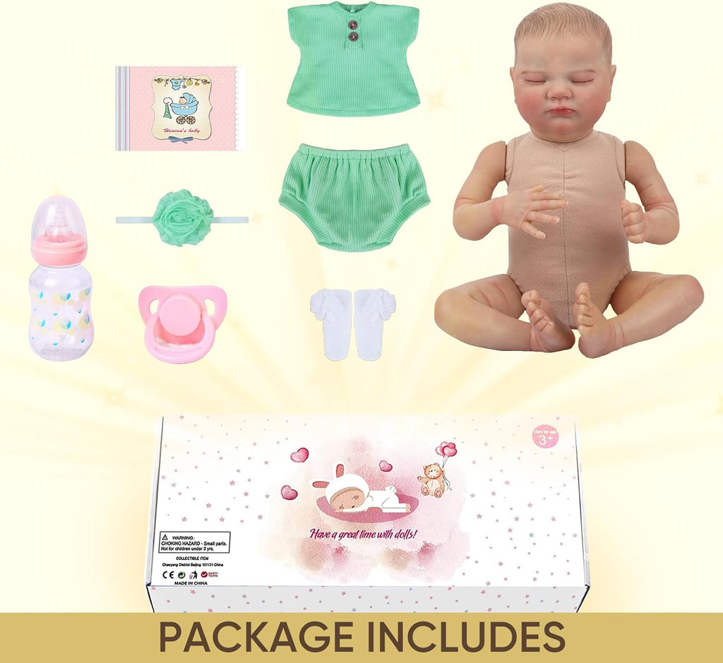 18-Inch Soft Weighted Cloth Baby Doll P7245