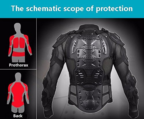 Motorcycle Full Body Armor Protective Jacket Guard ATV Motocross Gear Shirt T9606