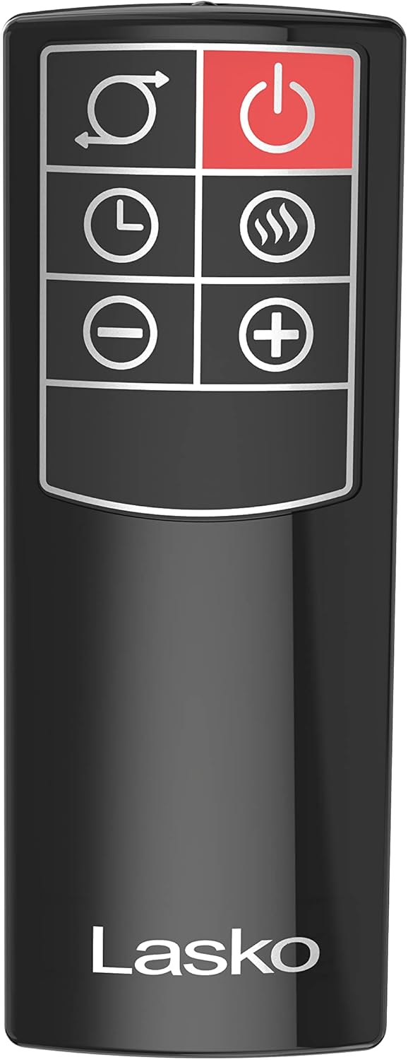 Black 1500W Oscillating Ceramic Tower Heater U6164