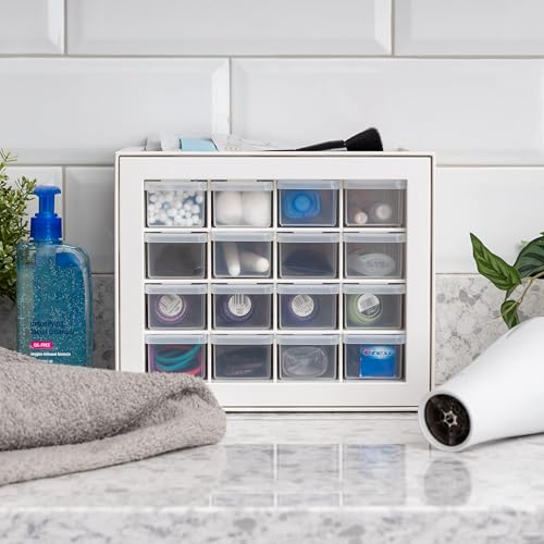 24-Drawer Black Plastic Drawer Storage Organizer S294
