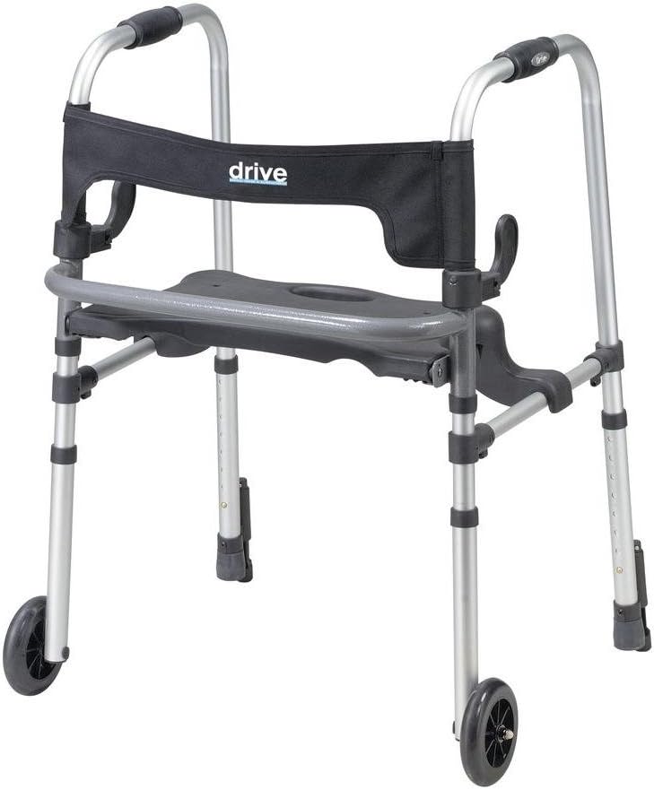 Adult Walker Rollator with Seat and Push Down Brakes A347233