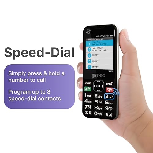 4G Unlocked Senior Cell Phone with Charging Dock B9377