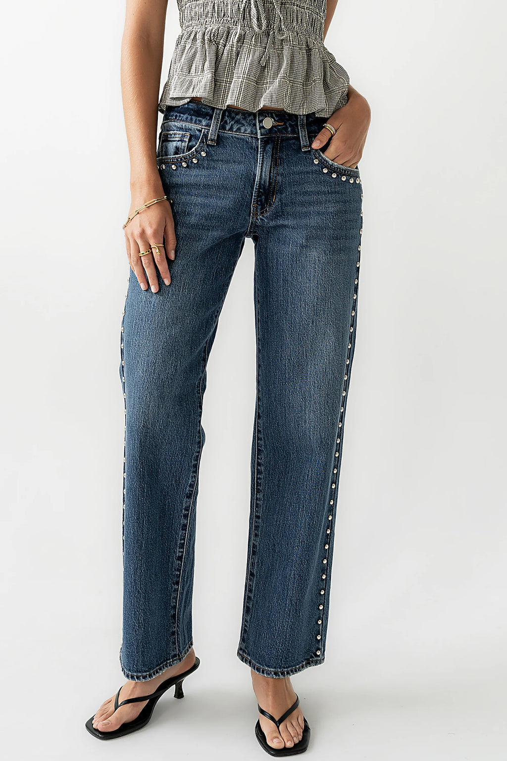 Studded Baggy Jeans J278