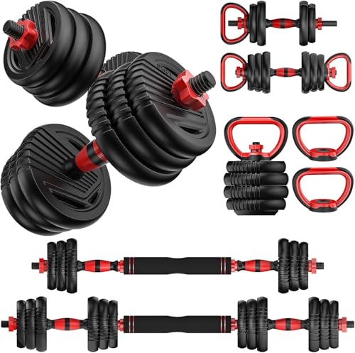 Adjustable Dumbbells Set, 4 in1, 10/20/35/45/70/90lbs Y531