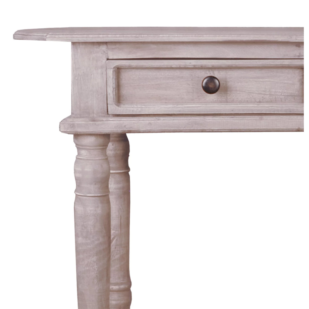 Natural Limewash Wood Console Table W6444