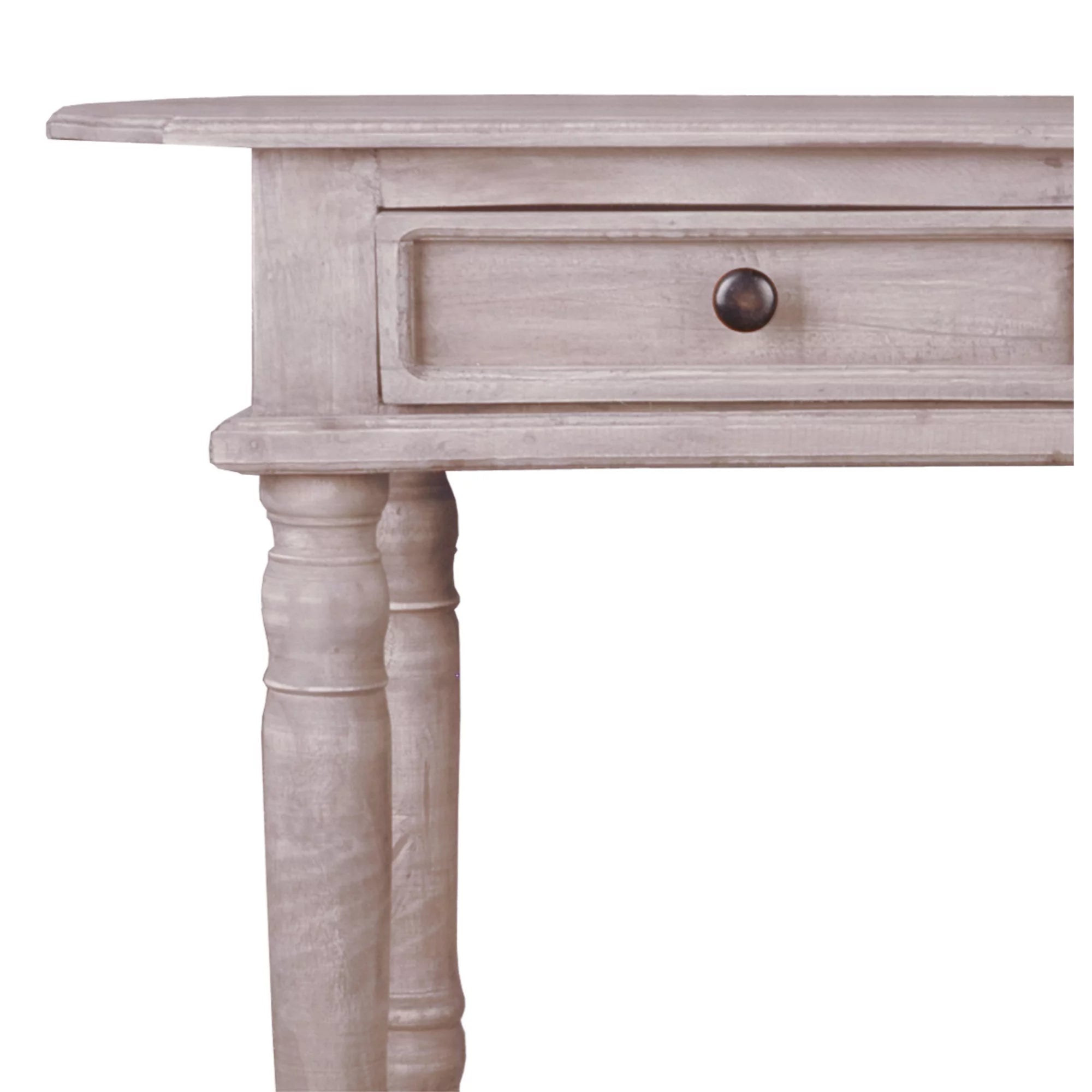 Natural Limewash Wood Console Table W6444