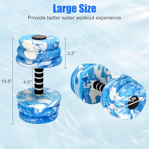 2PCS Foam Aquatic Exercise Dumbbells P5297