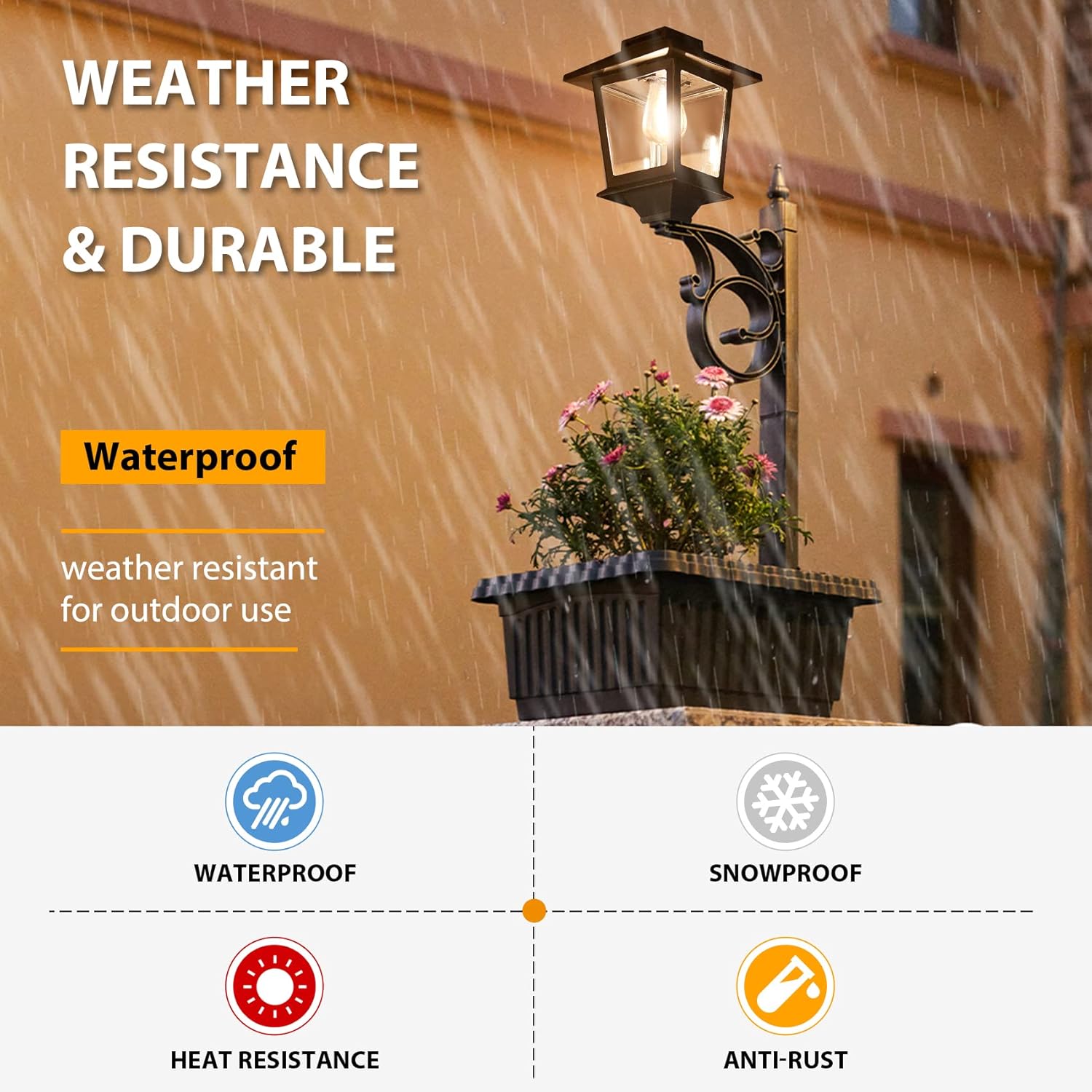 63" Aluminum Solar Lamp Post Lights Outdoor 2 Pack and 2 in 1 Outdoor Solar Lamp Post Light with Planter W1985