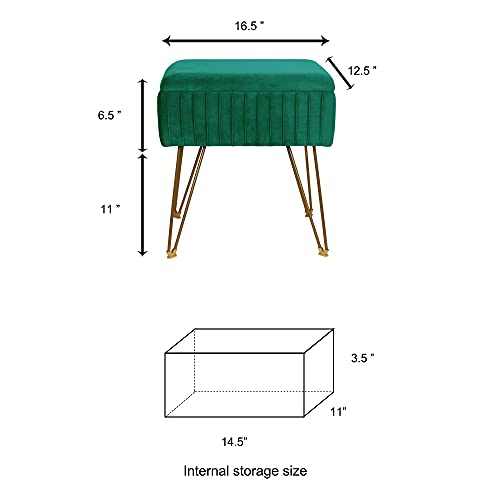 White Velvet Vanity Stool with Back V172