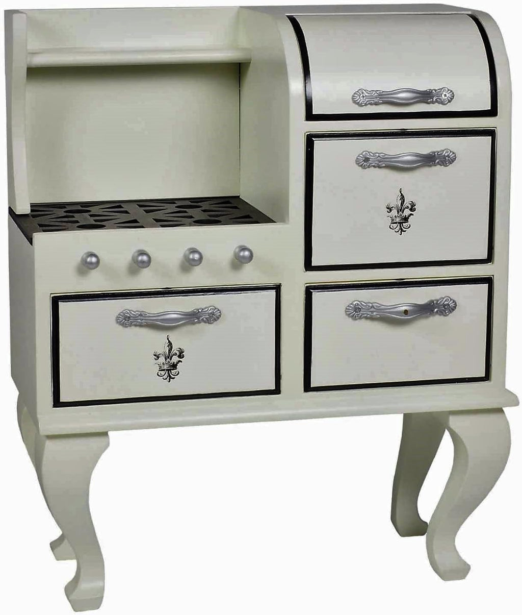 18 Inch Doll Furniture Wooden Cook Stove & Oven N19317