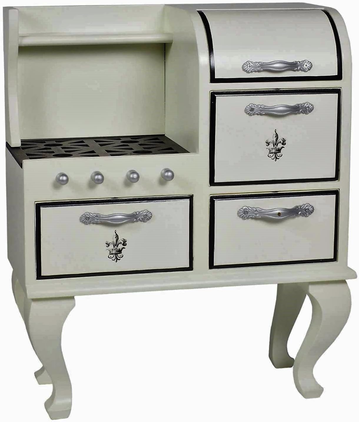 18 Inch Doll Furniture Wooden Cook Stove & Oven N19317
