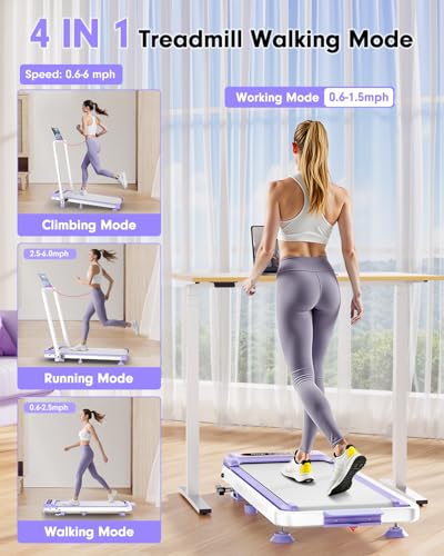 3.5HP Portable Treadmill with 8% Incline & Handle Bar S416