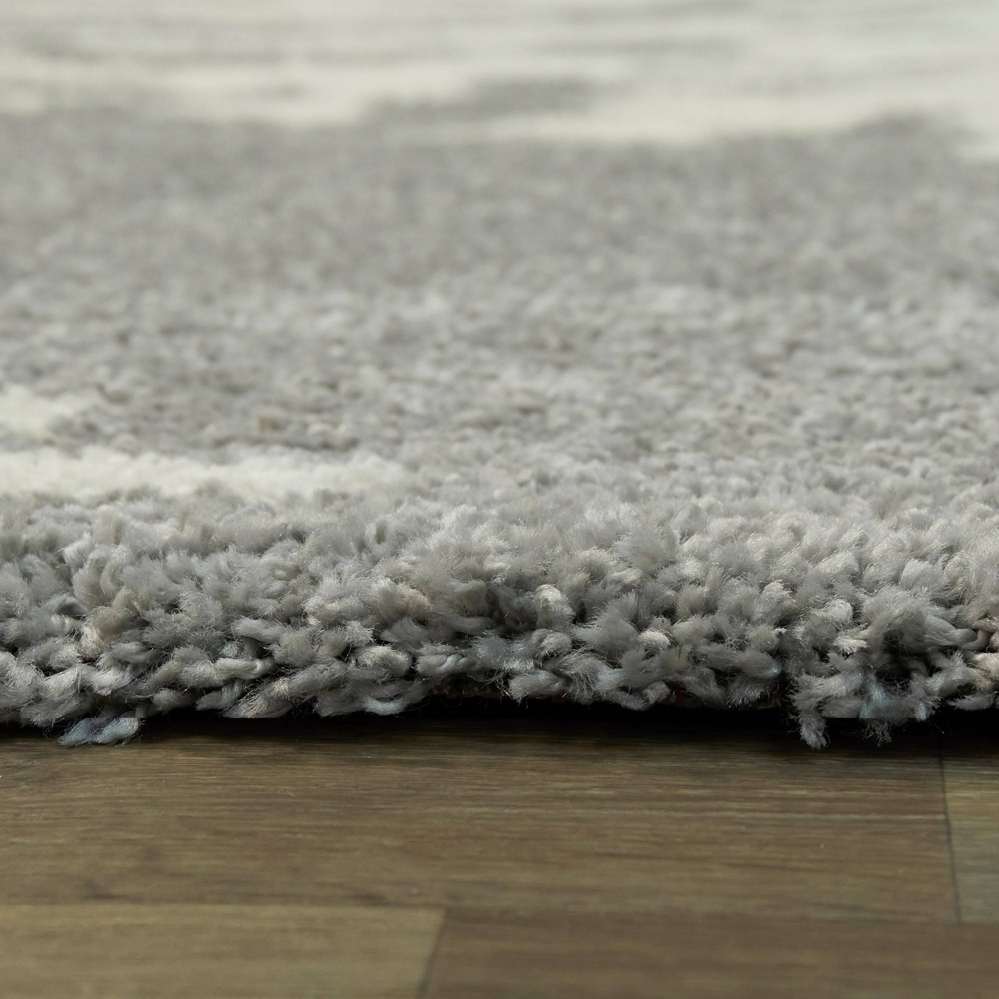 Teal Blue 5 ft. x 7 ft. Shag Area Rug F5945