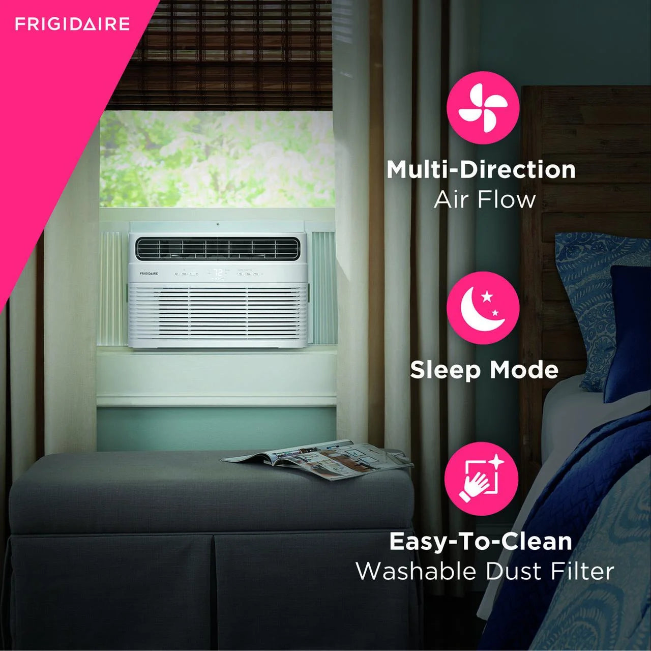 12,000 BTU Smart Window Air Conditioner in White I653564