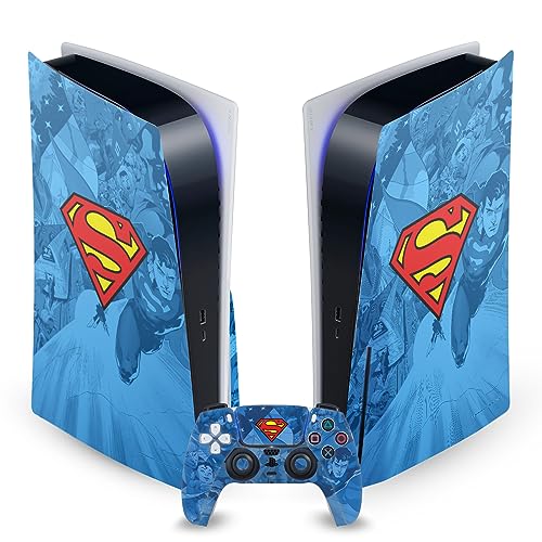 Superman DC Comics Vinyl Decal Cover Compatible with PS5 Disc Console & DualSense U16374
