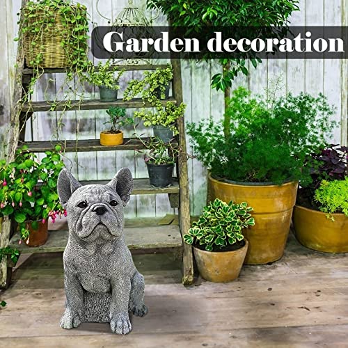 Sitting Dog Resin Statue H746