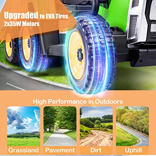 12V Battery Powered Electric Ride on Tractor with Remote Control O9676