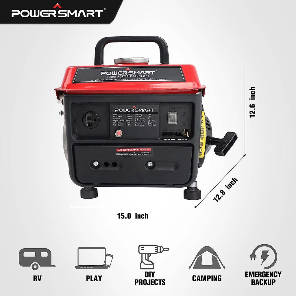 1200W Portable Inverter Gasoline Generator Y7157