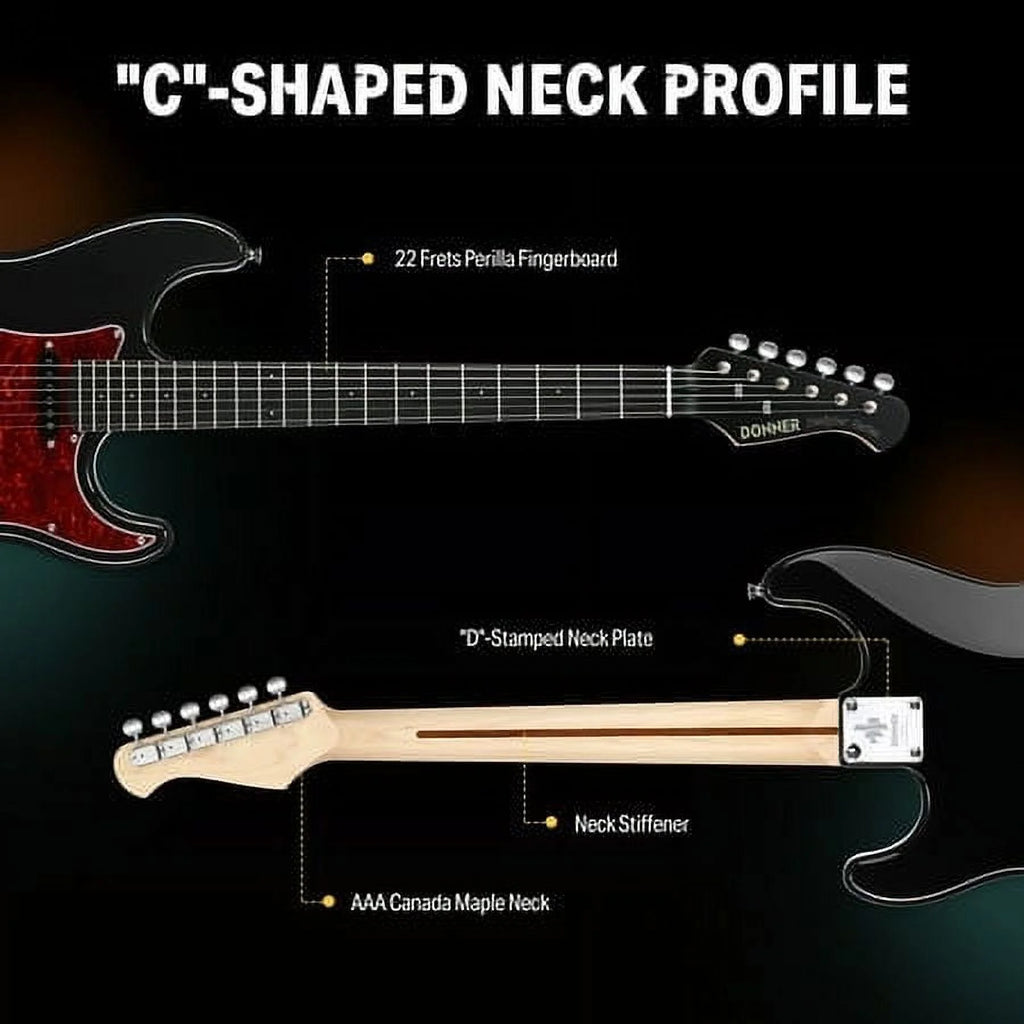 39 Inch Solid Body Electric Guitar with Single Coil Split System Q3557