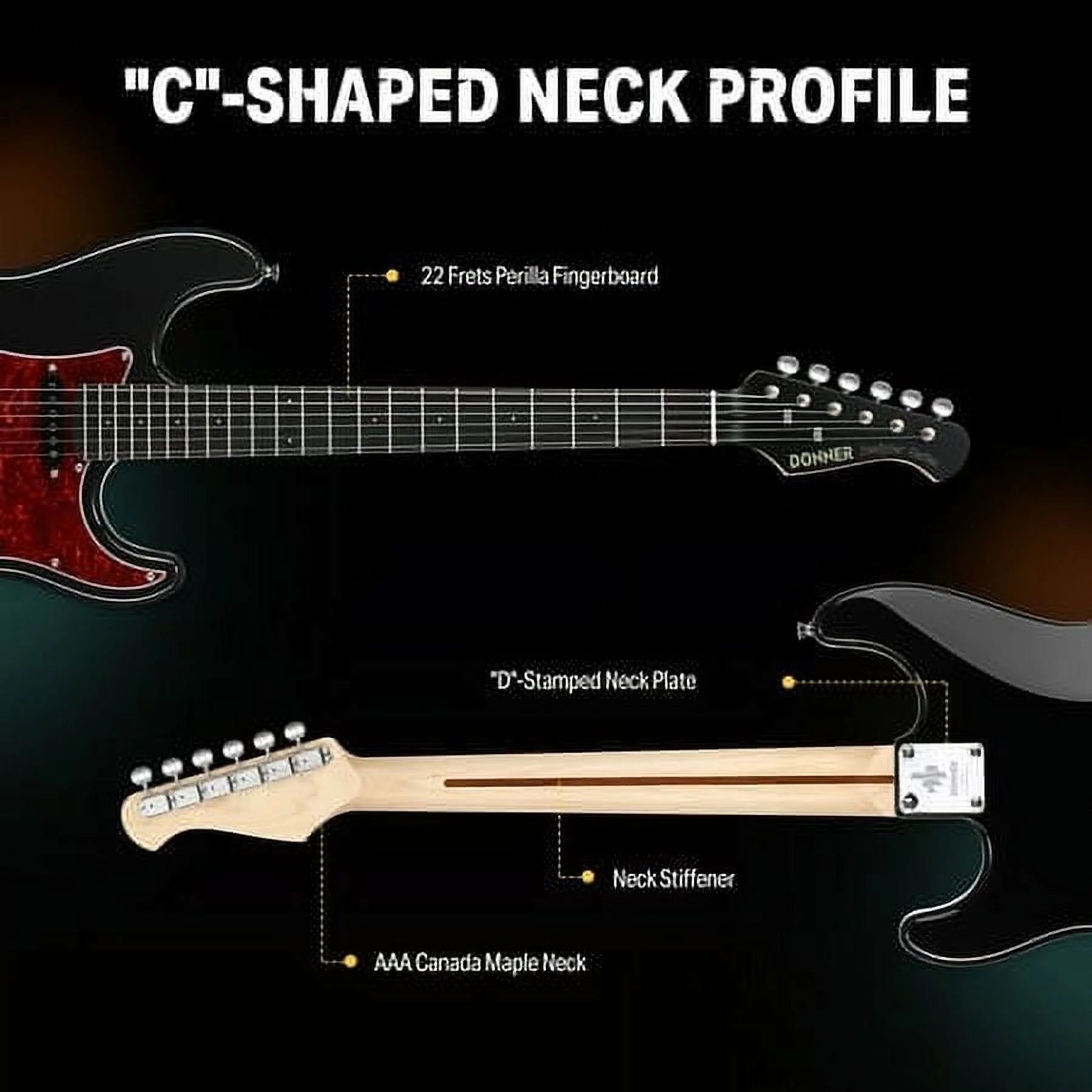 39 Inch Solid Body Electric Guitar with Single Coil Split System Q3557