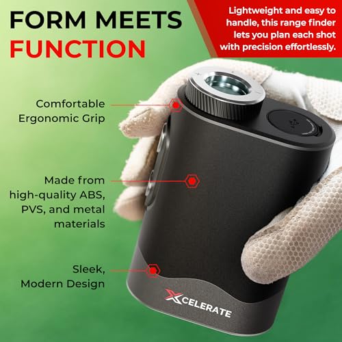 1000 Yards Rangefinder with Slope Mode, 6X Magnification, Magnetic Clip I633653