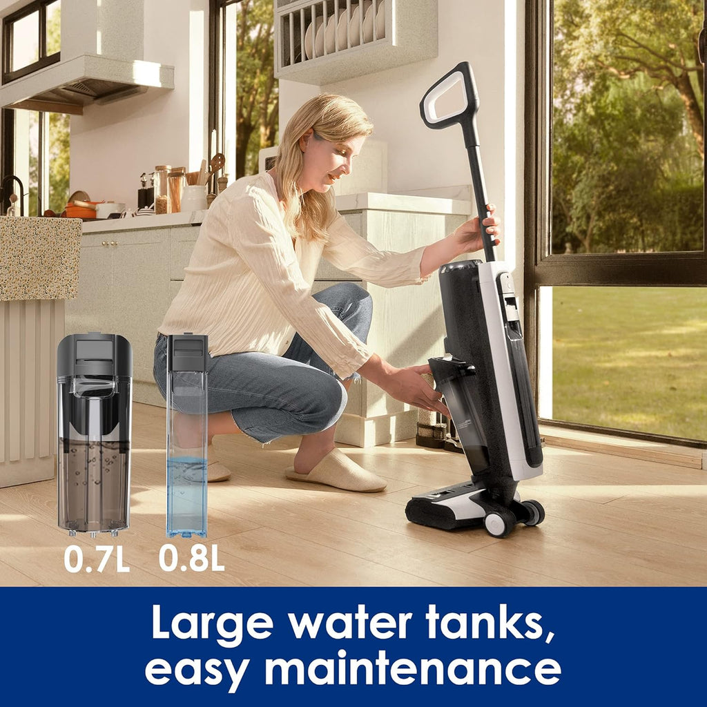 Smart Cordless Wet Dry Vacuum Cleaner and Mop, Black T244239