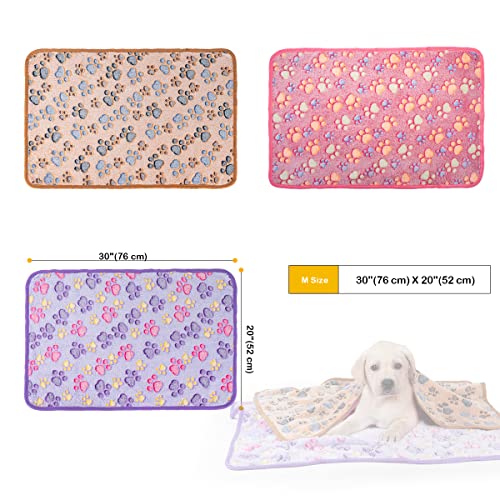 1 Pack 3 Soft Fluffy Fleece Pet Blanket D49191