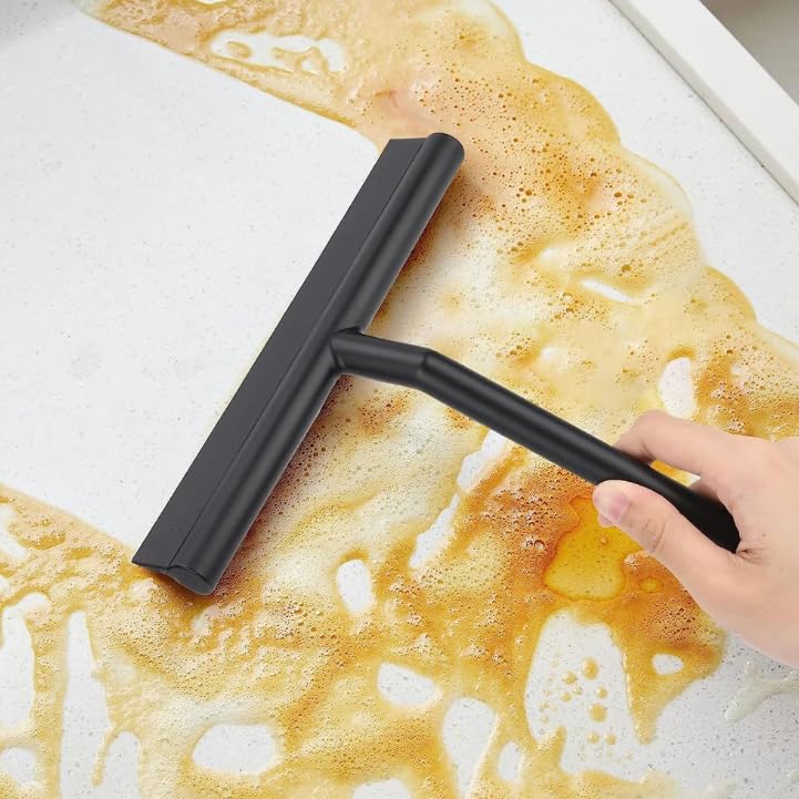 Glass Wiper Scraper Shower Squeegee with Silicone Holder Y426600