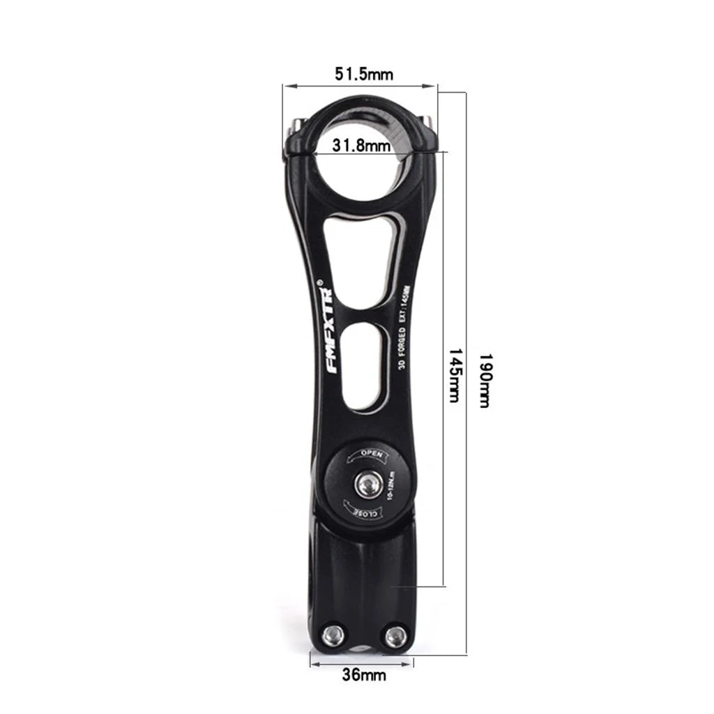 31.8mm Aluminum Alloy Bike Stem Riser Extender Adjustable ±85 Degree 145mm R7954