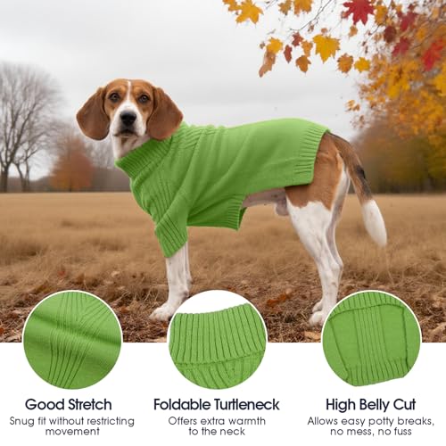 Green XXL Dog Sweater V856
