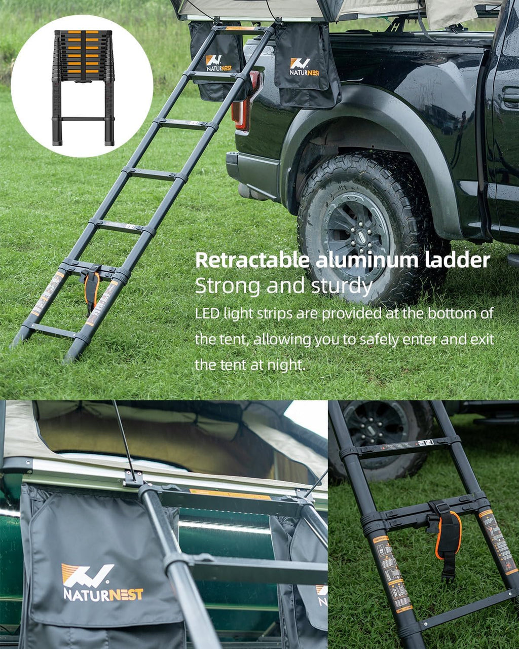 Hard Shell Rooftop Tent with 2 Chair M397