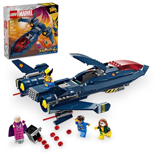 X-Jet Toy Plane Model Building Kit with 4 Minifigures B9474