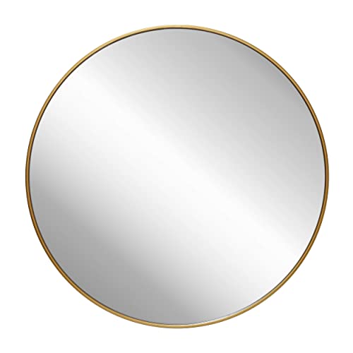 Gold 36 Inch Round Wall Mirror B758